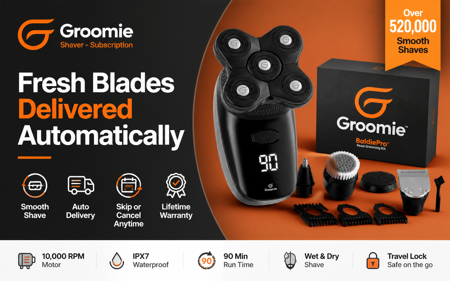 Groomie Shaver - Subscription