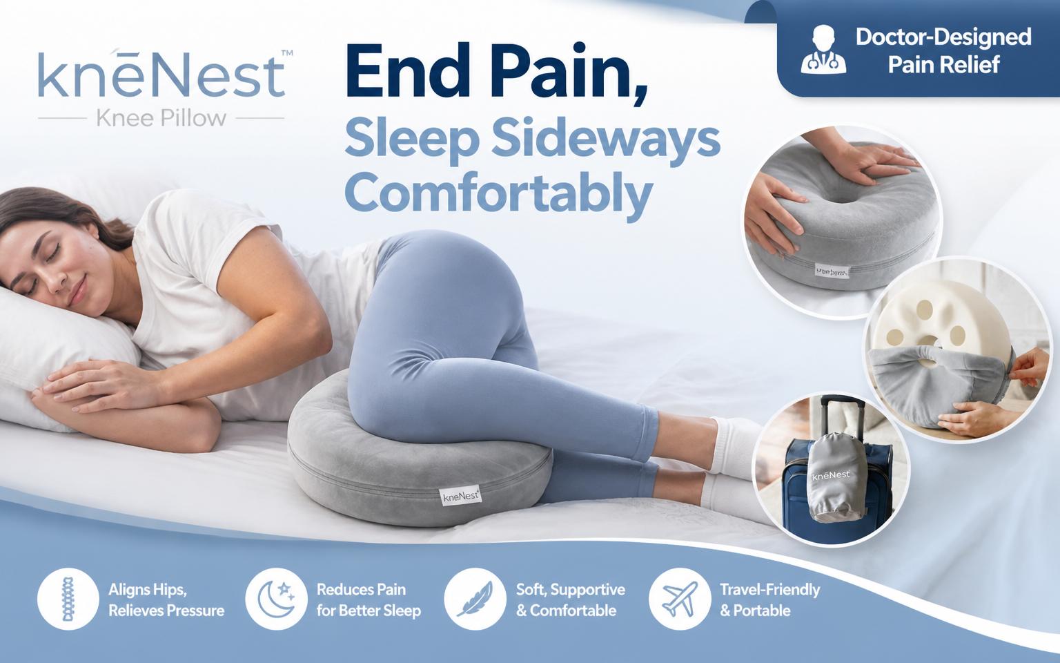 KneNest Knee Pillow