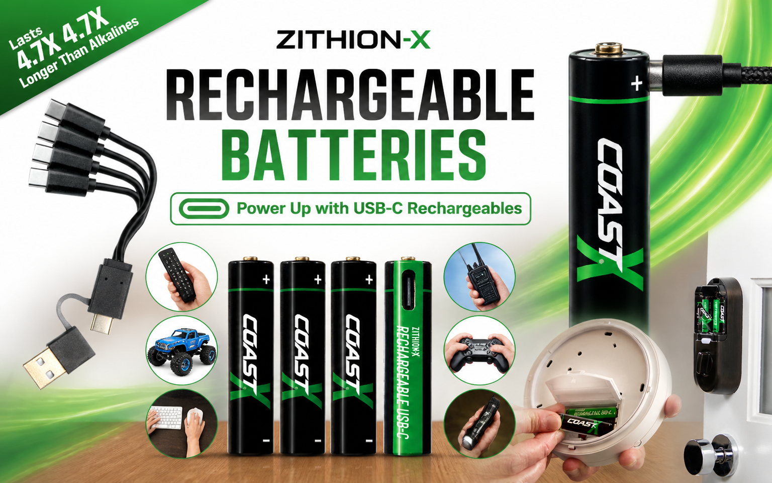 Zithion-X Rechargeable Batteries