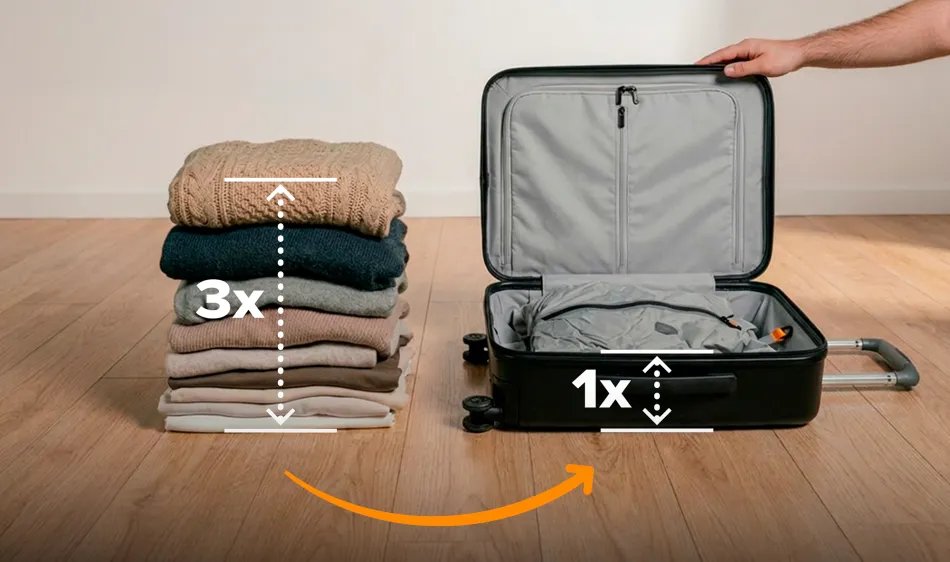 Water droplets on Aerless bag showing water resistance