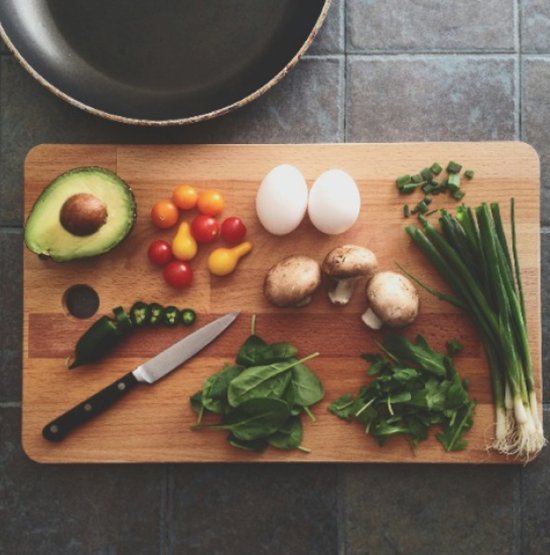 Whole foods associated with a gut-health-conscious diet