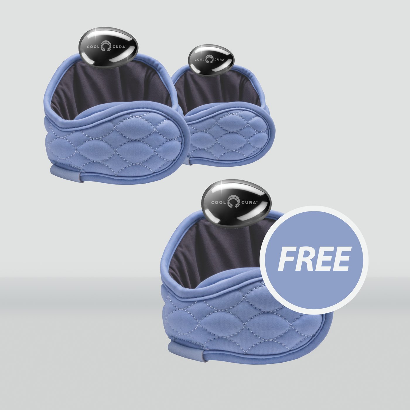 CoolCura 3-pack bundle showing buy two get one free