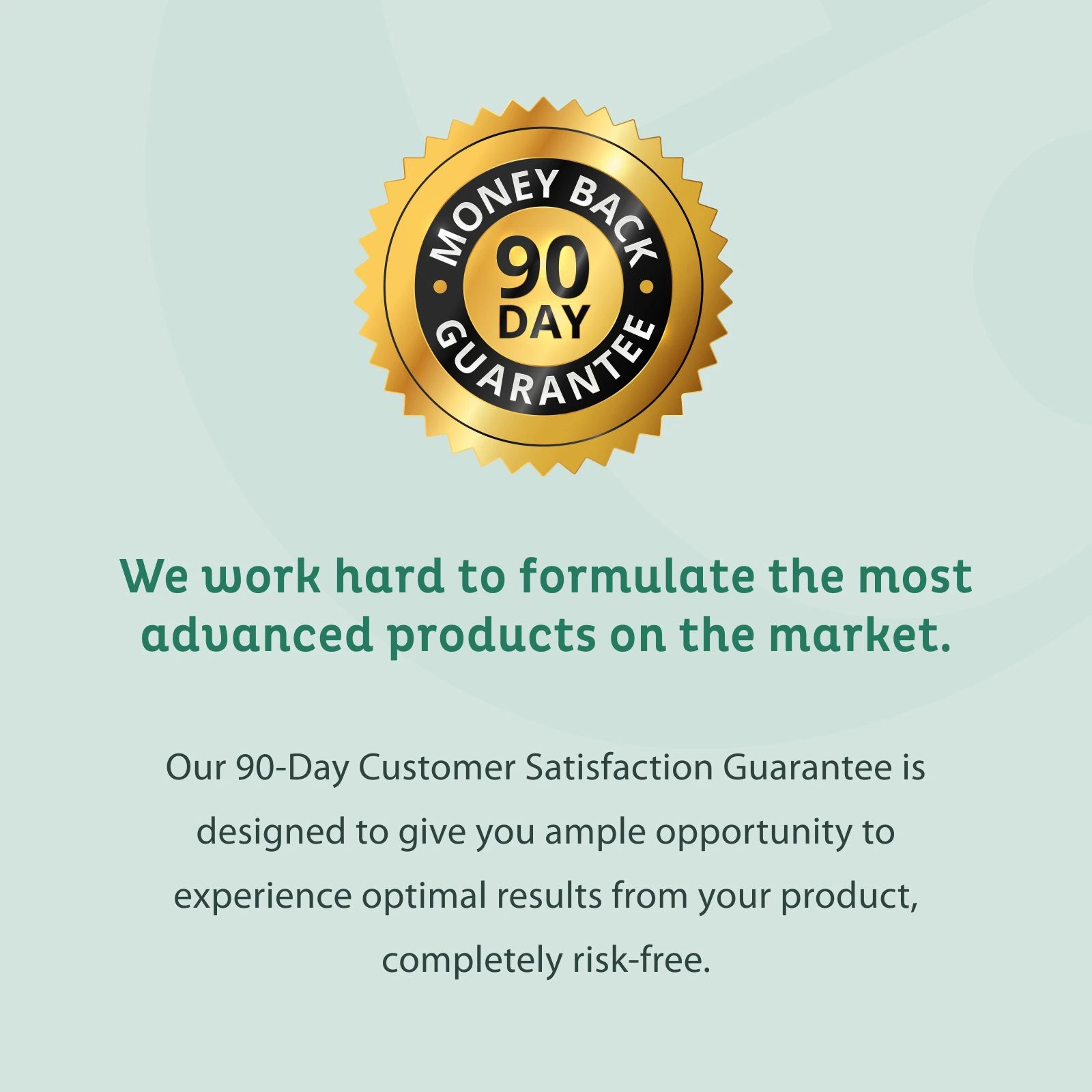 Emma 90-day money-back guarantee and customer satisfaction graphic