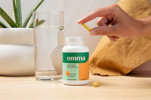 Emma daily digestive supplement packaging