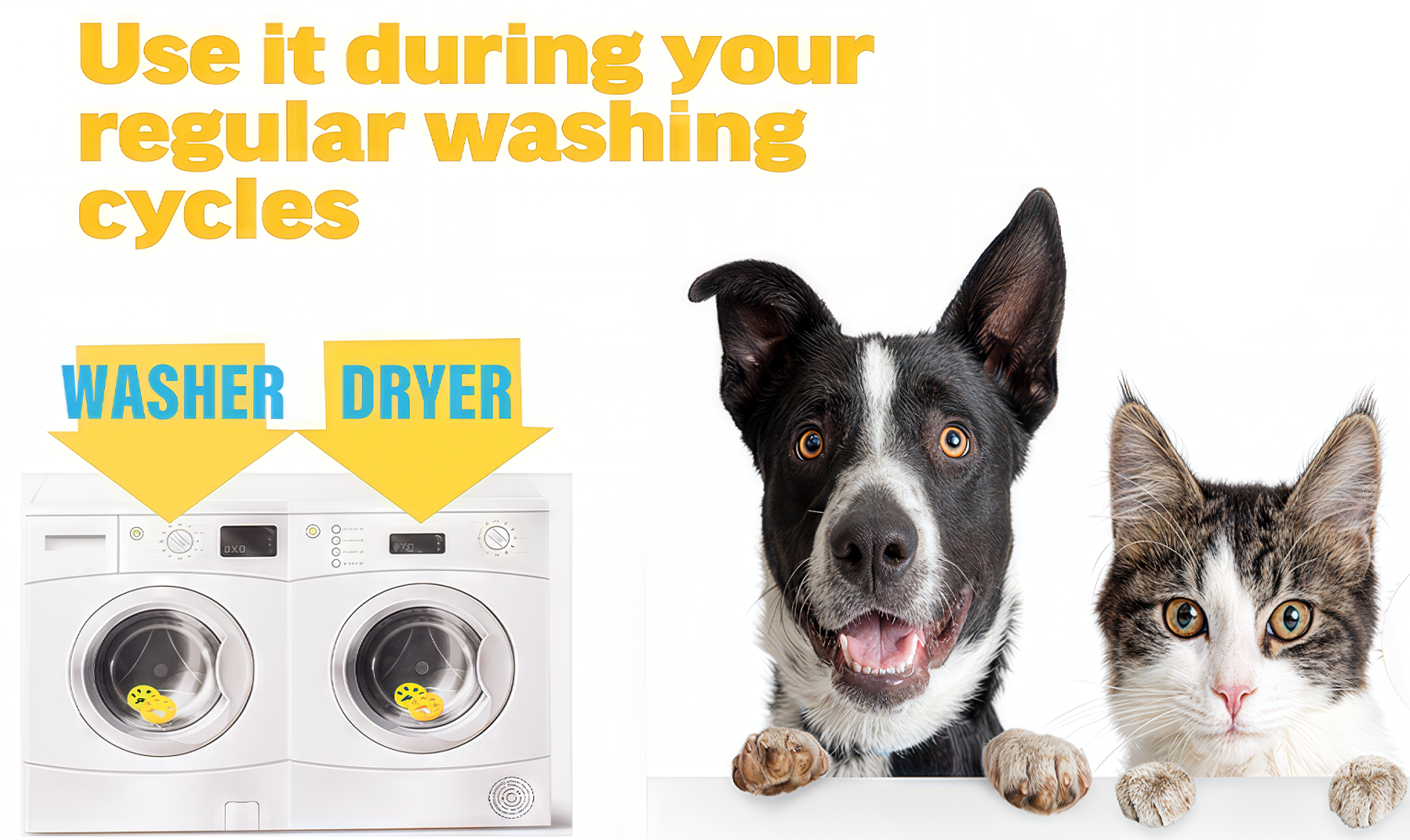 Split image showing frustration with pet hair and FurZapper device