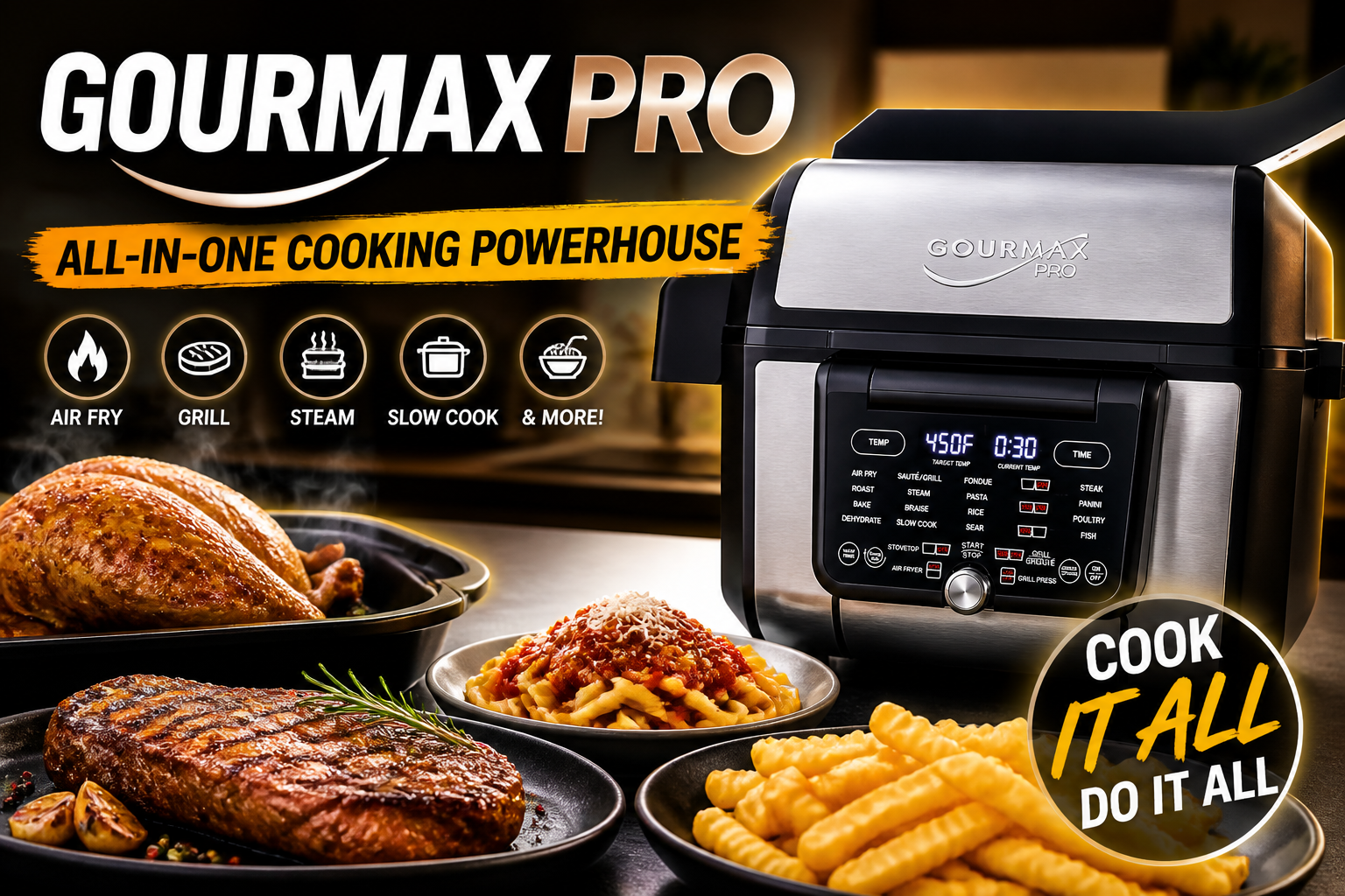Gourmax Pro Review: Can One Countertop Cooker Really Replace 11 Appliances?