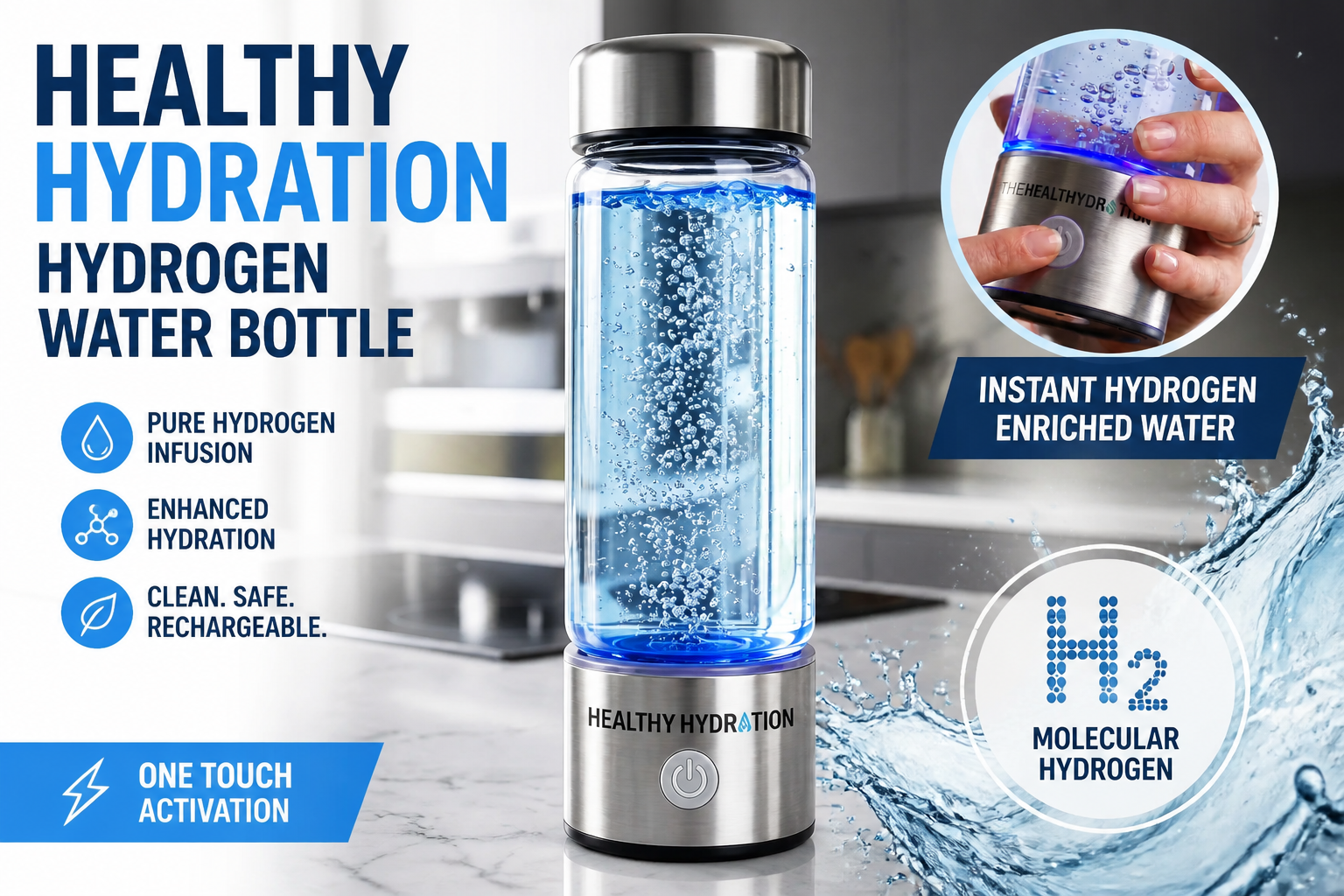 Healthy Hydration Hydrogen Water Bottle Review: Does Infused Water Actually Feel Different?