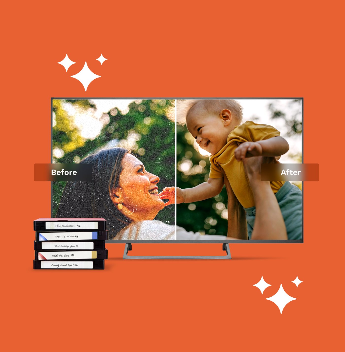 iMemories digitized video playback screen
