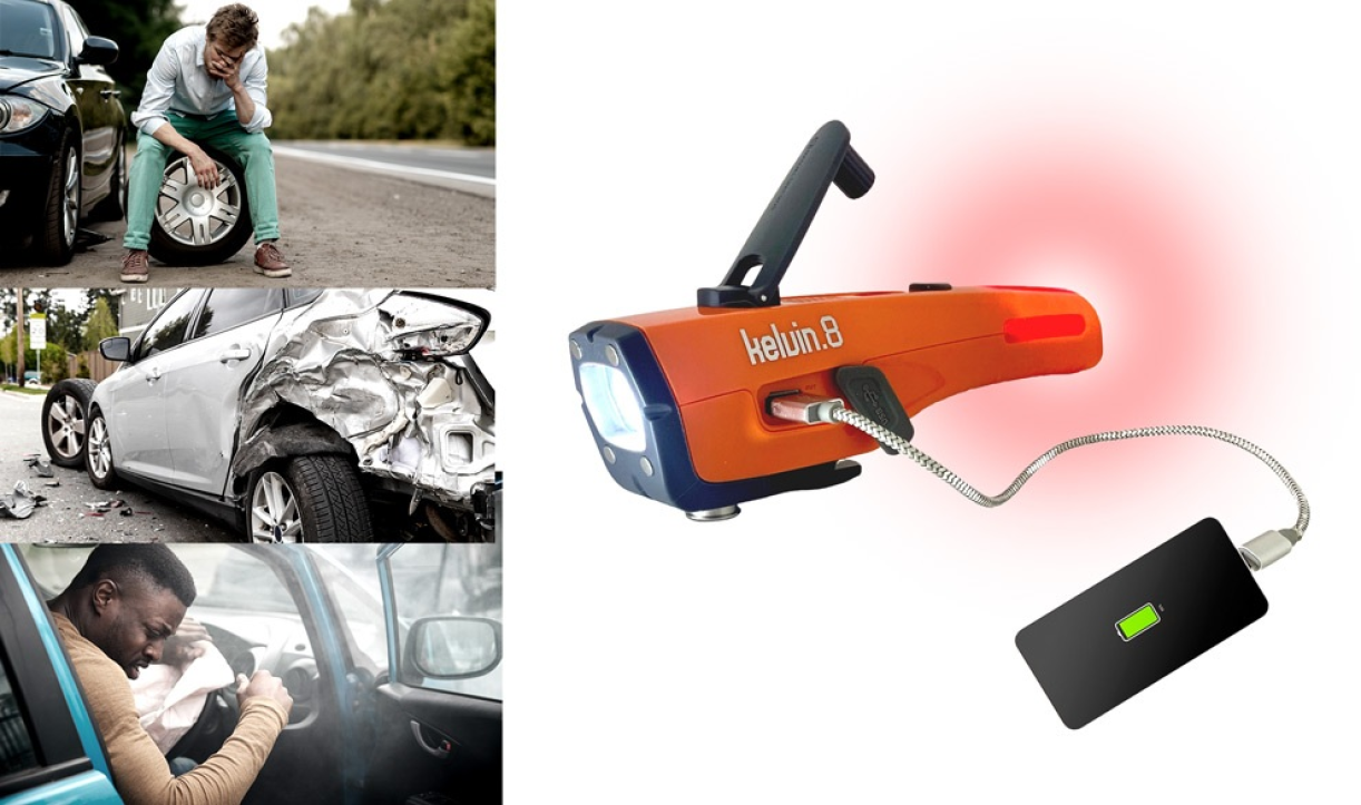 Kelvin 8 tool used in real car emergency and charging scenarios