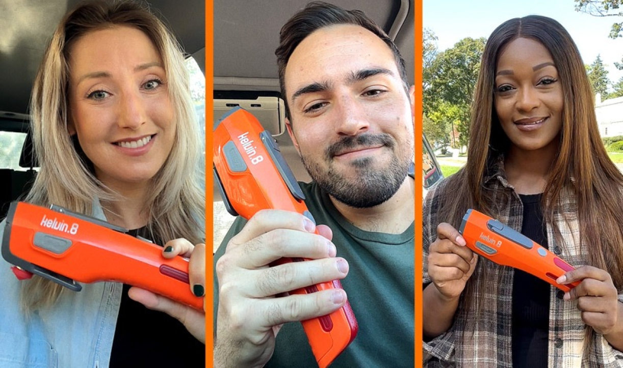 Customers holding Kelvin 8 tool in different settings