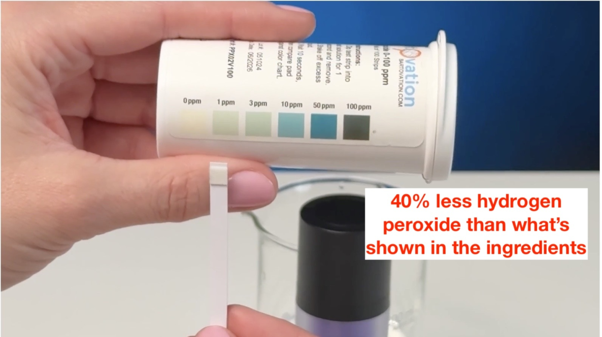 Applying gel to the Laughland mouthpiece and using the LED device