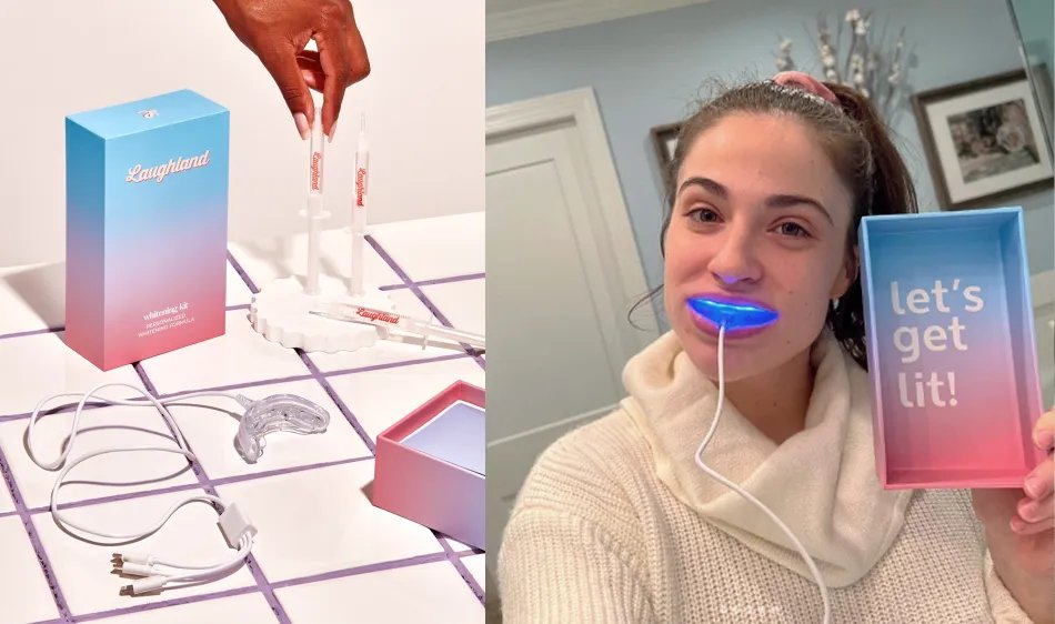 Laughland Review: Does This At-Home Kit Really Whiten Teeth 7+ Shades In 6 Days?