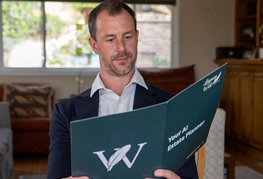 Family reviewing paperwork together at home