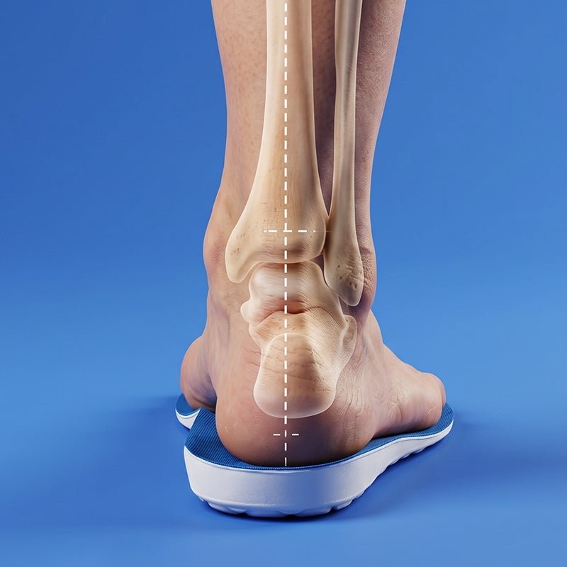 Bottom of Liftly insoles showing hexagonal pattern and size markings