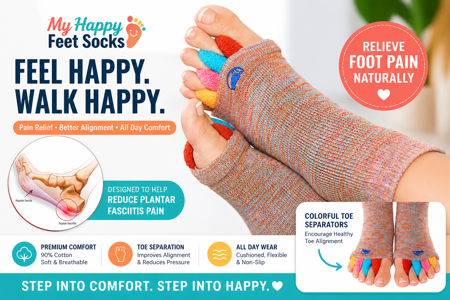 My Happy Feet Socks Review: Can Toe-Alignment Socks Actually Reduce Foot Pain?