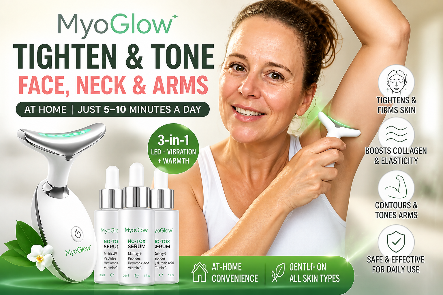 MyoGlow Review: Does This Red Light Arm Sculpting Device Really Replace an Arm Lift?