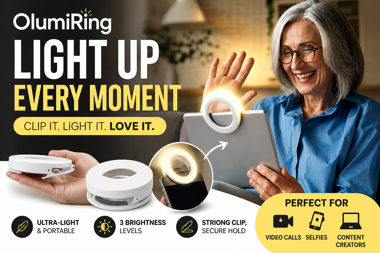 OlumiRing Review: Does A Clip-On Ring Light Actually Fix Bad Camera Lighting?