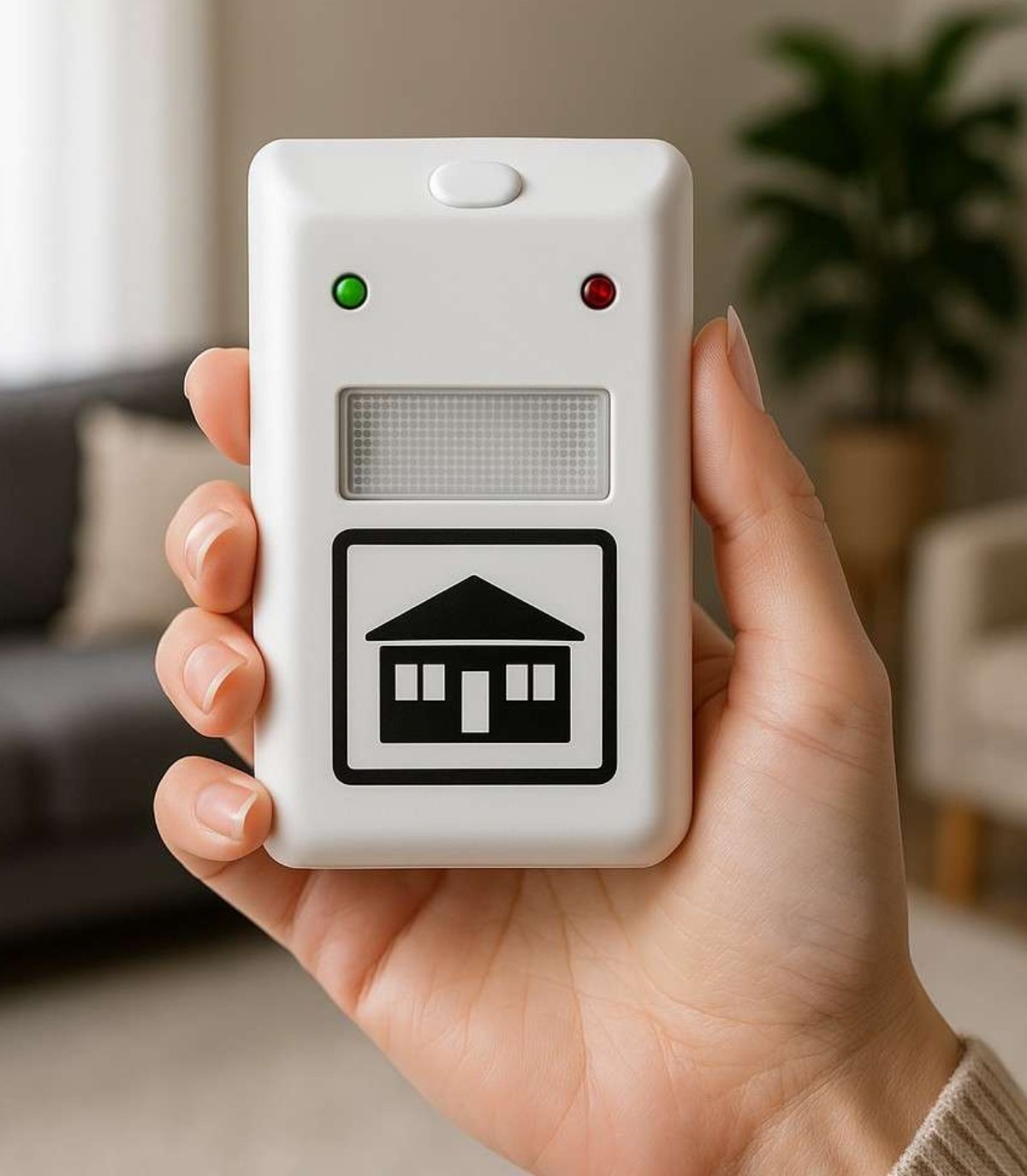 Riddex Plus plugged into a home outlet