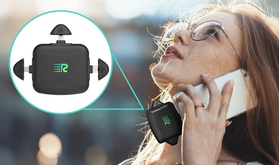 Diagram showing 3-in-1 charger with labeled Lightning, USB-C, and Micro USB ports