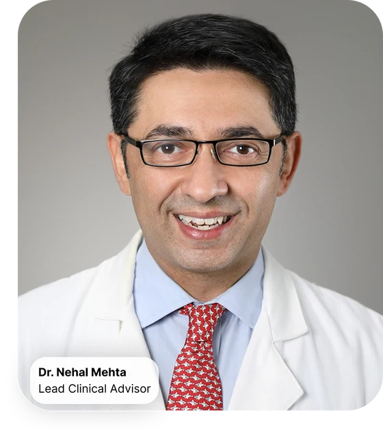 Photo of Dr. Nehal Mehta, Sifts Lead Clinical Advisor