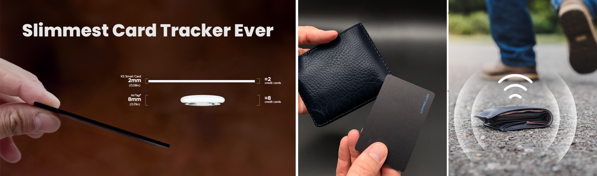 SmartCard vs AirTag thickness and real-world wallet use