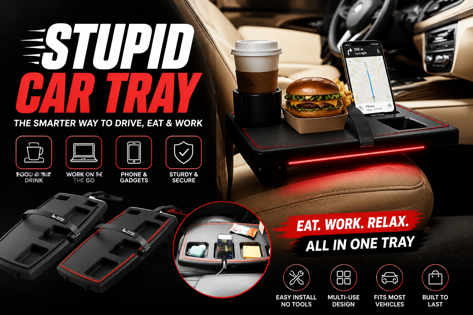 Stupid Car Tray Review: Does A Passenger-Seat Tray Actually Stop Spills And Clutter?