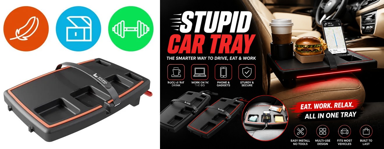 Stupid Car Tray Review: Does A Passenger-Seat Tray Actually Stop Spills And Clutter?