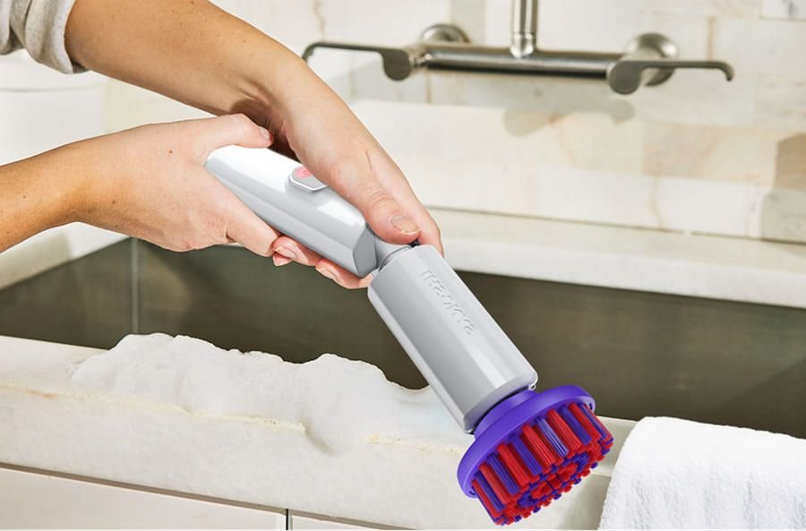 Same grout after cleaning with the Synoshi Pro