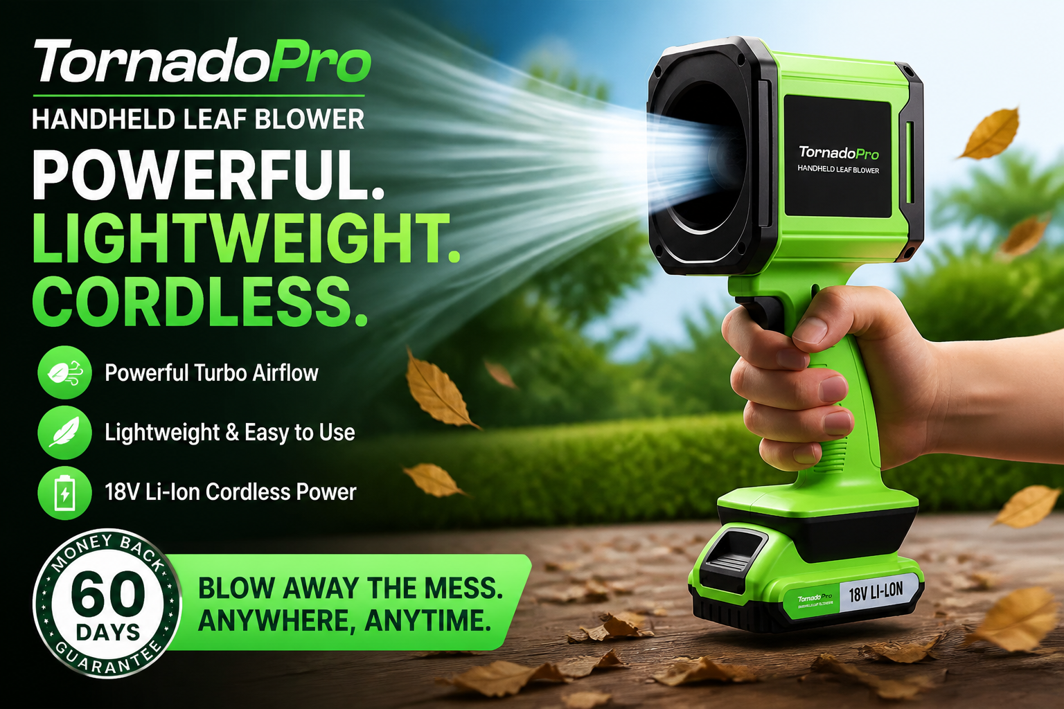 TornadoPro: Is the 4-in-1 Cordless Leaf Blower Actually Powerful Enough to Replace a Gas Blower?