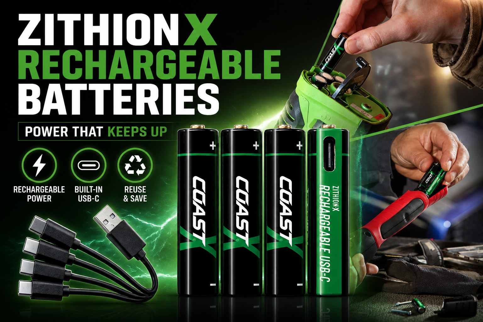 ZITHION-X Rechargeable Batteries: Is USB-C Charging Actually Better Than Regular Rechargeable AAs?